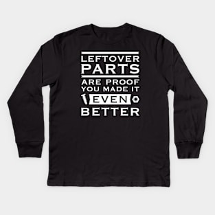 Leftover Parts Kids Long Sleeve T-Shirt